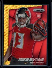 MIKE EVANS 2014 Panini Logo Prizm RC Rookie #216 Red Gold Left Hand