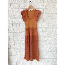 NWT Ulla Johnson Virginia Dress Chestnut Sz 16 Terracotta $450