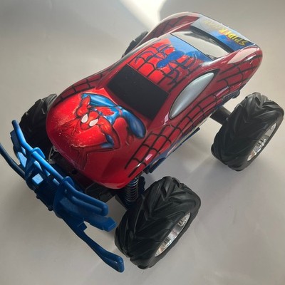 Tyco R/C Spider-Man Monster Jam Truck W/Battery & Charger 2002 Marvel Pre-Owned