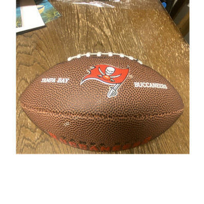 Wilson NFL Tampa Bay Buccaneers Football Brown Red White Official 2 lbs Ball
