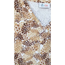 D&Co Denim Company Womens V Neck 3/4 Sleeve T...