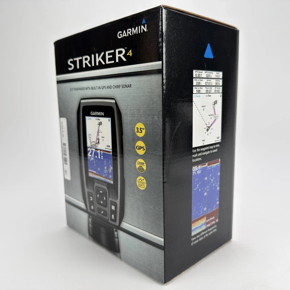 NIB Garmin Striker 4 3.5" Fishfinder 010-01550-00 Built In GPS & Chirp Sonar - Image 3 of 4