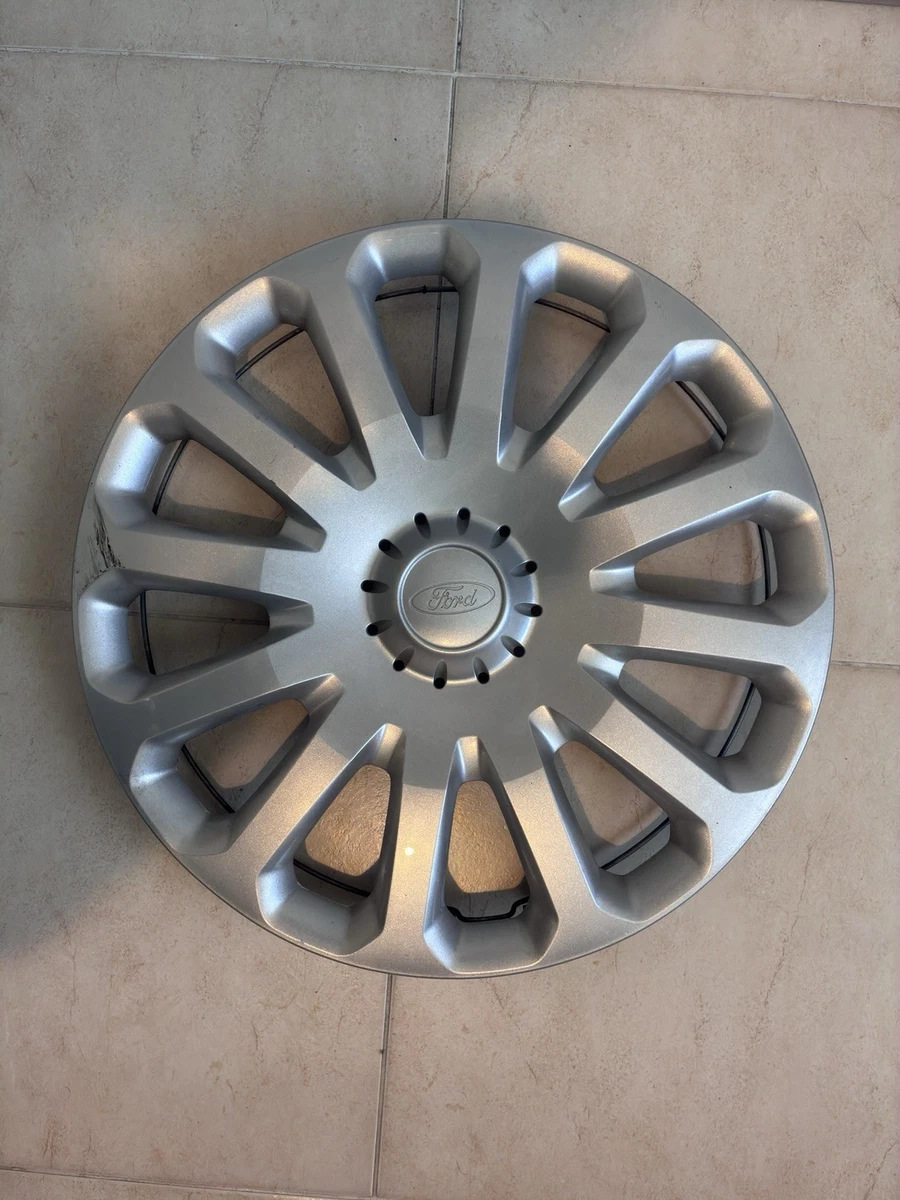Copricerchio Universale 15 Pollici Argento/Nero – 1 Pezzo Per Cerchi In Acciaio, Auto, Furgoni, Camper