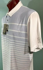 PGA Tour Pro s/s WICKING UPF 50 POLO sz 2XL BRIGHT WHITE/ BLUE CURACAO
