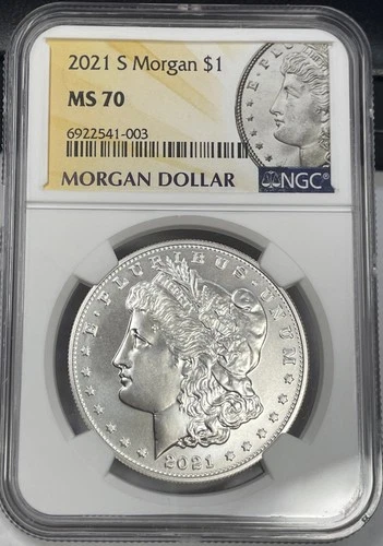 2021-S $1 Morgan Silver Dollar NGC MS70