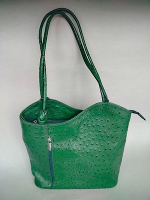 Borse in Pelle Italy Green Genuine Leather bag