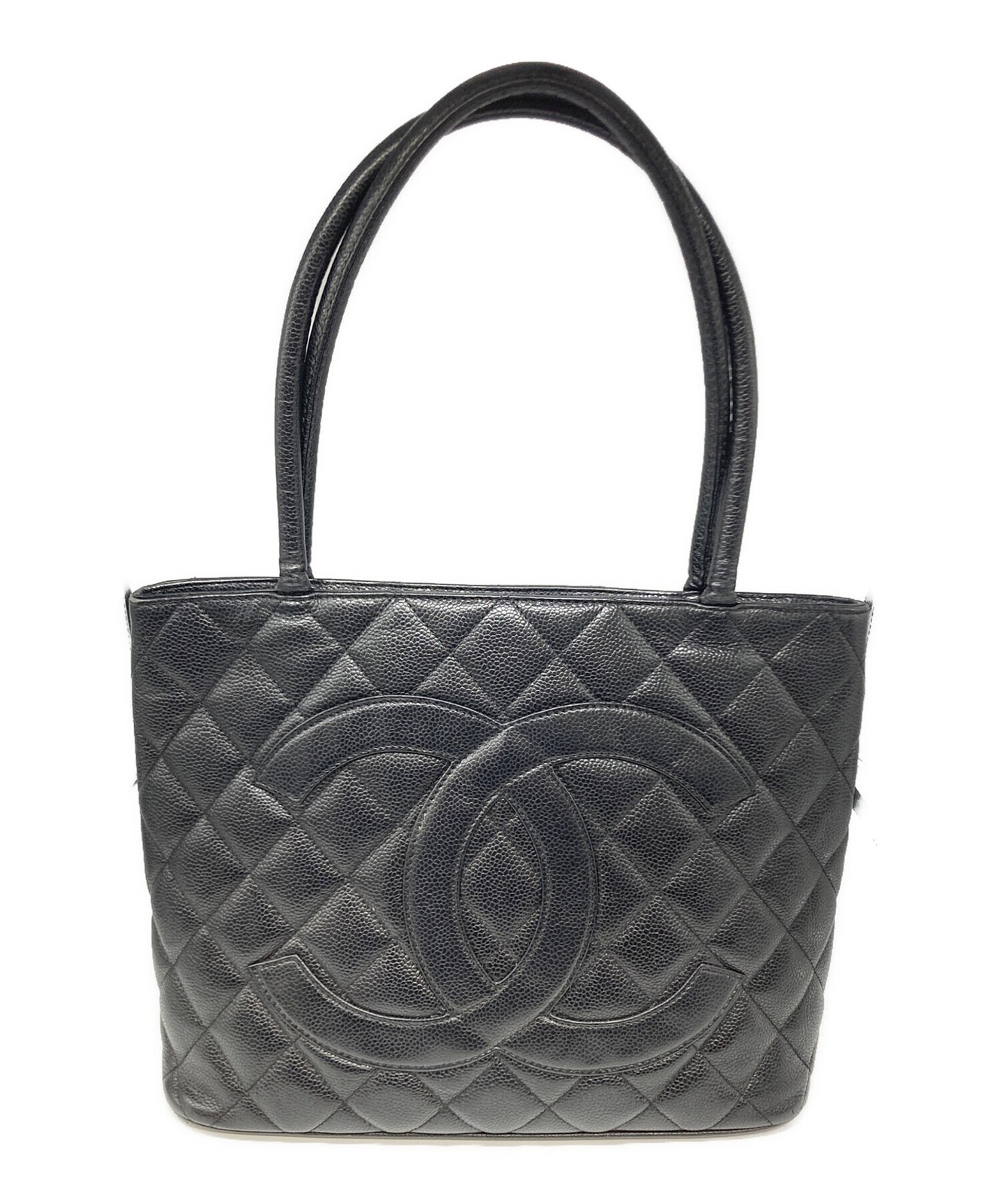 Chanel Black Quilted Leather Tote Bag