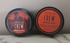 Lot Of 2 American Crew Defining Paste Medium Hold Light Shine Pomade 3 Oz Each