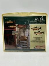 Wallies Wallpaper Cutouts Trout Rustic Primitive New Pre-pasted 7” Length 25 PCS