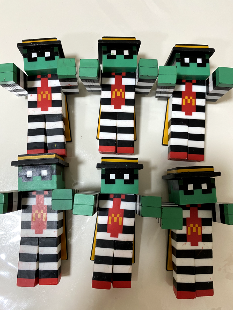 NEW McDonald's Minecraft Toys 2025 Adult Happy Meal Complete
