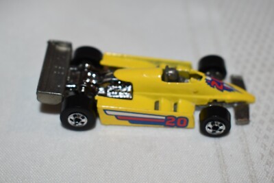 Hot Wheels 1982 Yellow F1 Racer #20 Made in Malaysia