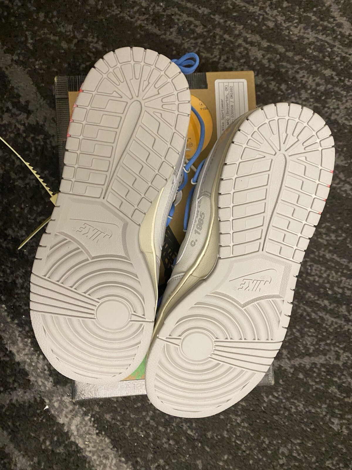 OFF WHITE X NIKE Off White x Nike Dunk Low "Lotto 5 di 50" Virgil (taglia 9) NUOVISSIME!