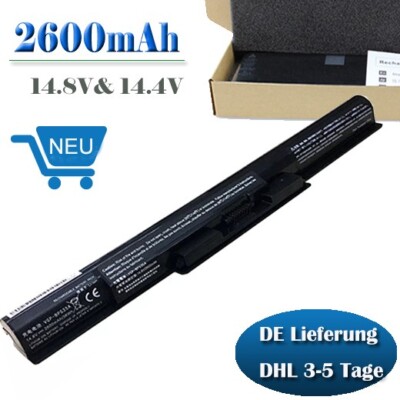 14.8V 2600mAh AKKU für Sony Vaio Model svf152a29m, SV-F152C29M SVF152C29M