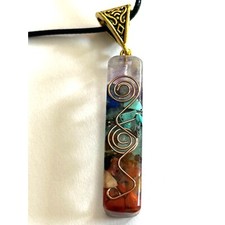 Natural Chakra Orgone Womens Pendant Necklace Crystals Energy Healing Positive