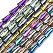 Tower Shape Crystal Bead Glass Loose Beads DIY Bracelet Accessories 6 12mm 48Pcs