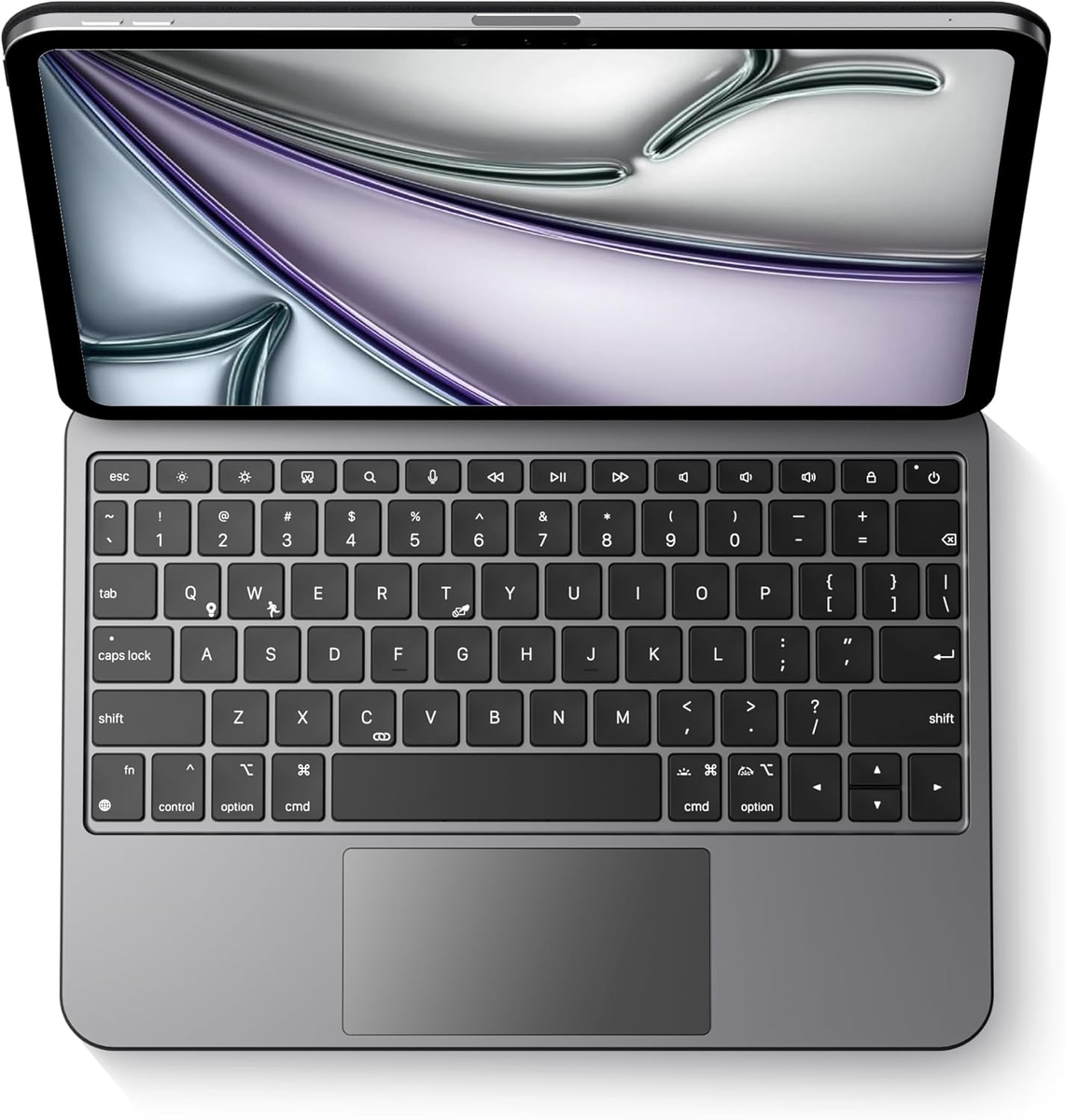 Magic Keyboard Case for Apple Ipad Pro 11-Inch M4 2024: Wireless