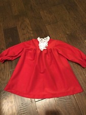Vintage Her Majesty Red Flannel Nightgown 3T