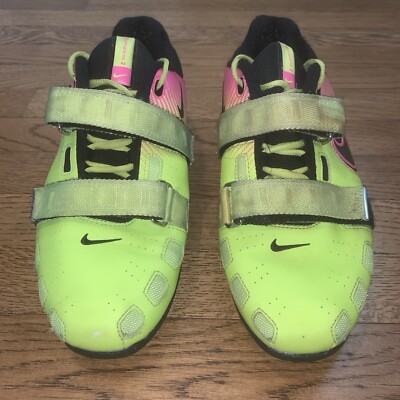 US Size 8 RARE Nike Romaleos 2 'Multi-Color' Volt Pink 476927-999