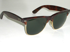 54MM VINTAGE B L RAY-BAN USA W1273 TORT G15-UV CRYSTAL WAYFARERS MAX SUNGLASSES
