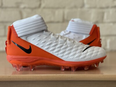 Nike Force Savage Pro 2 Football Cleats Men Sz 11.5 White Orange
