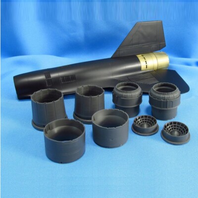 SR-71 Blackbird Jet Nozzles (Resin) 1:48 for Testors, Italeri Aircraft Model Kit