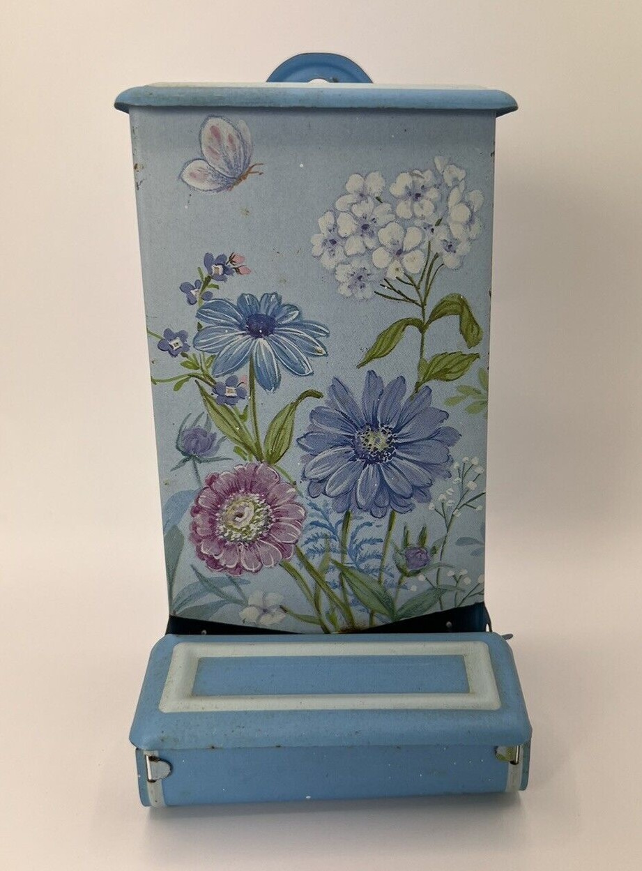Retro Vintage Hanging Tin Match Holder W/ Ohio Blue Tip Matches Jasco