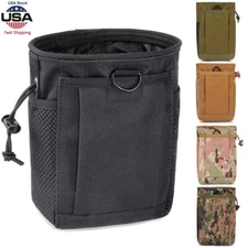 Tactical Molle Drawstring Magazine Pouch Military Belt Bag Outdoor Ammo Bag Gear