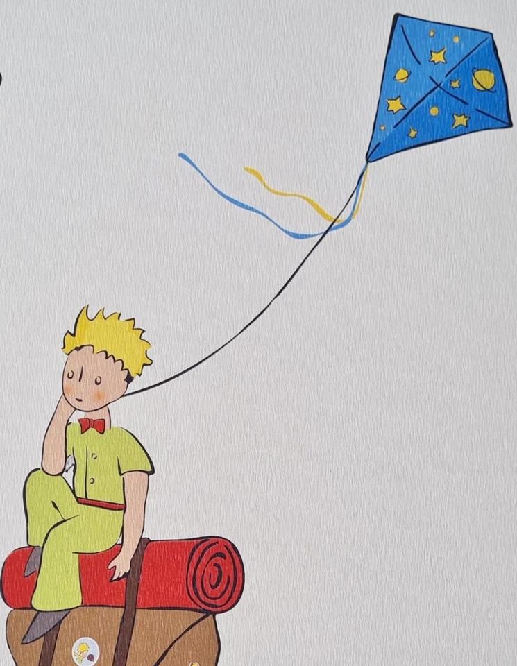 SAINT-EXUPERY * DER KLEINE PRINZ UN DER RUCKSACK*Lithographie+Zertifikat*limited - Bild 4 von 4