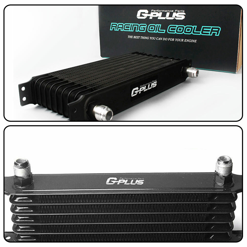 10 Row Fit For Universal AN10 Engine Oil Cooler + Filter Relocation Kit