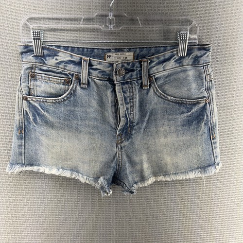 Free People Rock Denim Uptown Short Button Fly Size 26
