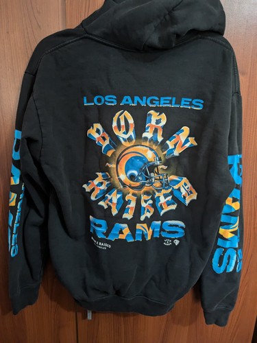 Mens Born X Raised LA Rams Graphic Hoodie M Medium Cotton made in USA ...
