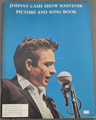 Johnny Cash Show Souvenir Picture and Song Book ~1966~ Tour Original Program