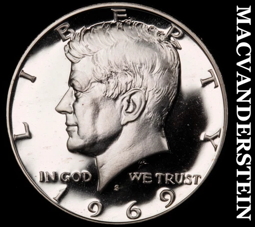 1969-S Kennedy Half Dollar- Silver- Choice Gem Proof Luster No Reserve #J2950