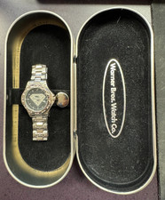 Superman S Shield Fossil Wrist Watch Warner Bros Studio Store HTF 1997