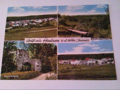 AK. Hausen vor der Höhe/Taunus. Mehrbild. Wispertal. Mapper Schanze.