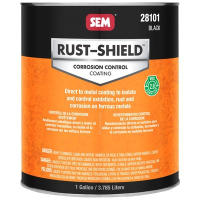 #ad SEM 28101 Rust Shield Corrosion Control Coating 2.8 VOC Black Gallon $129.15