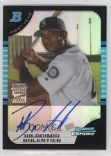 2005 Bowman Chrome First Year Refractor /500 Wladimir Balentien #344 Auto 05ja