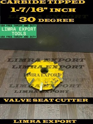 VALVE SEAT BORE CUTTER CARBIDE TIPPED 1-7/16'' 30 DEGREE TO CUT 3rd ANGLE