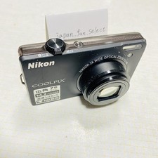 Nikon COOLPIX S6000 Black Digital Camera 14.2 MP 7x Zoom ISO 100 - 3200 NIKKOR
