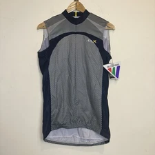 Vintage Polo Sport RLX Cycling Jersey Mens Med Sleeveless Zip Made In USA Sports