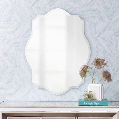 Howard Elliott Oval Ornate 24" x 32" Wall Mirror - Picture 1 of 3