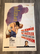 The Hustler Rare Original 1961 US One Sheet Poster Paul Newman Jackie Gleason