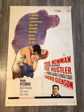 The Hustler Rare Original 1961 US One Sheet Poster Paul Newman Jackie Gleason