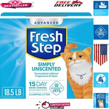 Advanced Simply Unscented Clumping Cat Litter 18.5 lb - For Fresh, Clean Spaces