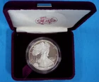 1986-S American Eagle Proof 1 Oz 999 Silver Box No COA