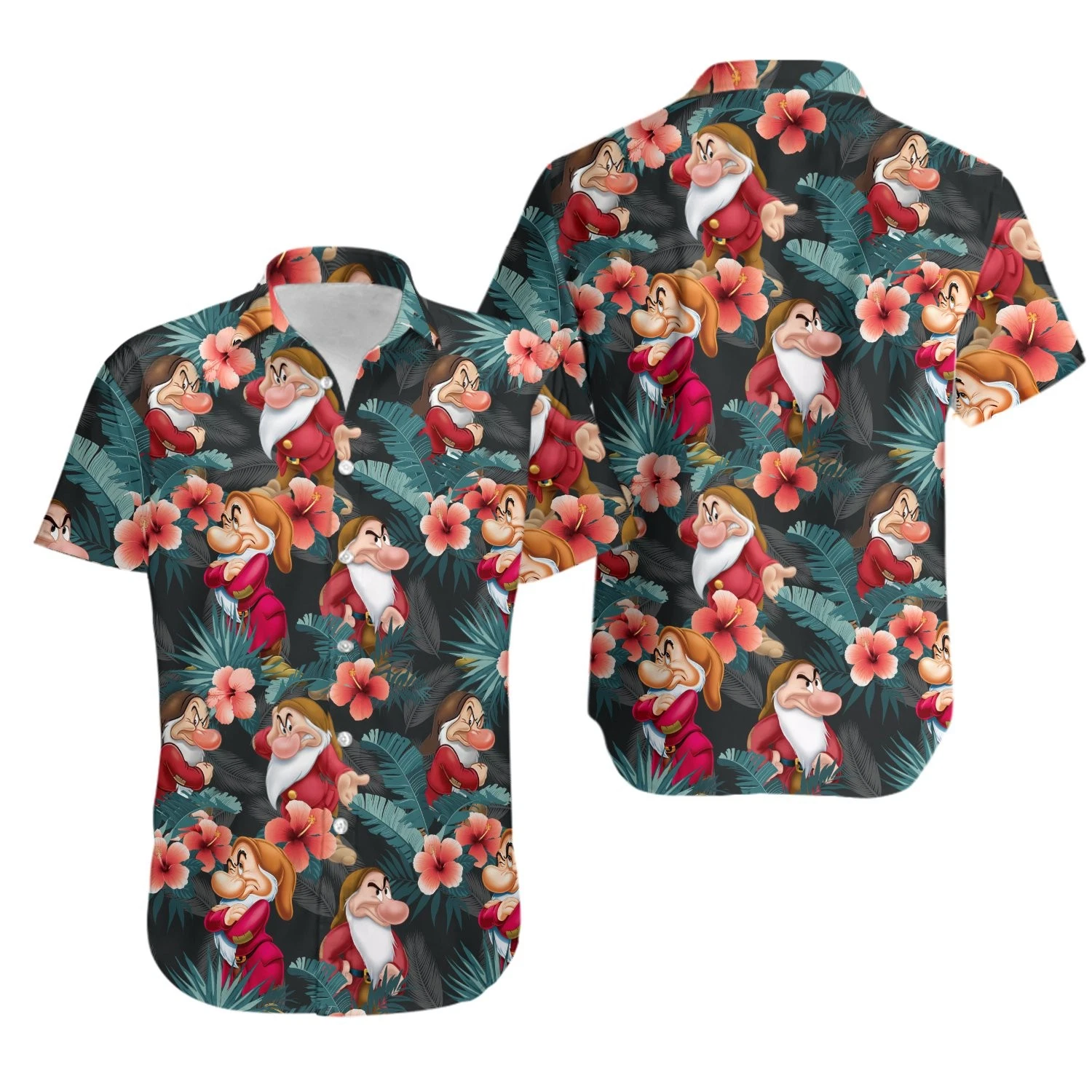 Disney Summer Beach Grumpy Disney Aloha Hawaiian Shirt