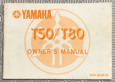 YAMAHA T50 / T80 Motorcycle Owners Manual Mar 1986  Ref 2FM-28199-20