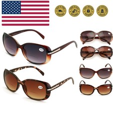 2 Pairs Women's Bifocals Reading Sunglasses Reader Glasses Vintage Outdoor Bl...