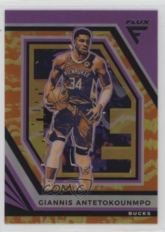 2022-23 Panini Flux Sunrise Prizm Giannis Antetokounmpo #98 6m7