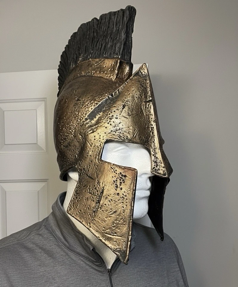 300 King Leonidas Spartan Helmet Rubber Costume - Official Licensed - NEW! - Image 2 of 4